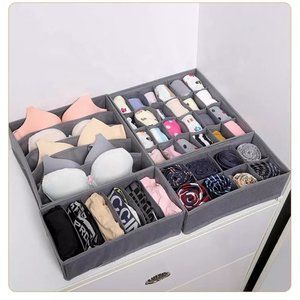Brand New Grey Cloth Drawer Organizer SETS! (4pcs)Ships in Original Packaging.